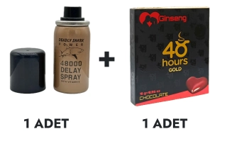 Deadly Shark 48000 Sprey ve 48 Hours Gold Çikolata