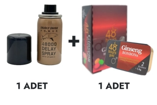 Deadly Shark 48000 Sprey ve 48 Hours Gold Ginseng Bonbons