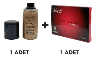 Deadly Shark 48000 Sprey ve Ziroll Ginseng Kapsül
