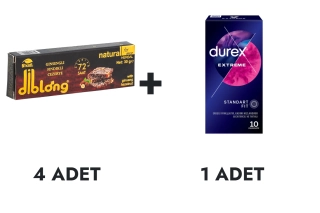 Diblong Cezerye 4 Adet ve Durex Extreme Prezervatif 10'lu