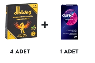 Diblong Kapsül 4 Adet ve Durex Extreme Prezervatif 10'lu