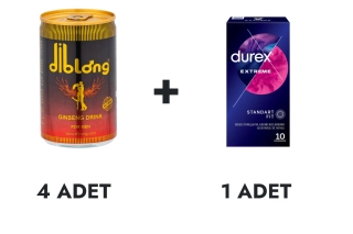 Diblong İçecek 4 Adet ve Durex Extreme Prezervatif 10'lu