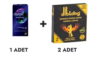 Durex Maraton Prezervatif 10'lu ve Diblong Kapsül 2 Adet