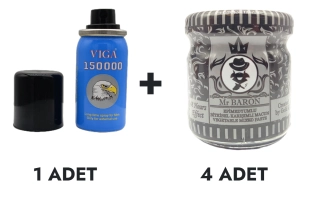 Viga 150000 Sprey ve Mr Baron Macun Küçük 4 Adet