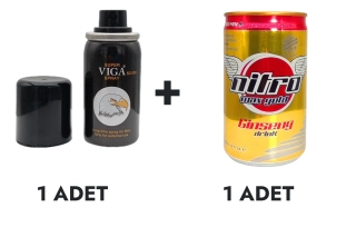 Viga 50000 Sprey ve Nitro Max Gold İçecek