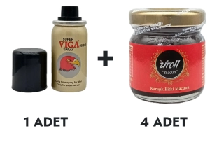 Viga 60000 Sprey ve Ziroll Macun Küçük 4 Adet