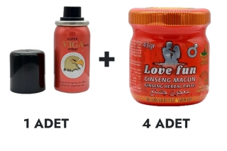 Viga 84000 Sprey ve Love Fun Macun Küçük 4 Adet
